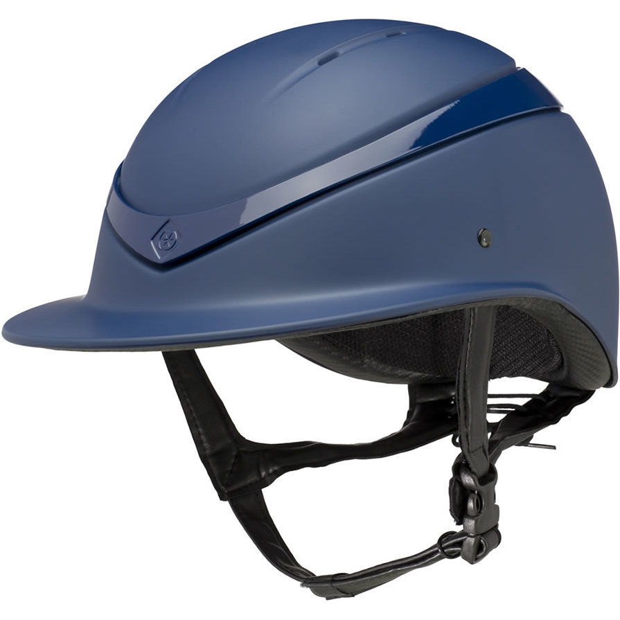 Charles Owen Luna Casque à Visière Large Lunawpnmng - Navy Mat / Navy Brillant